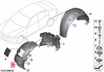 New Genuine Bmw M3 Front Fender Liner Right Oem 51718054280. Fixed Price $118.58.