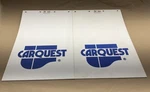 (2) Globetech 2436pswcq Polyguard White "carquest" Mud Flaps, 24" X 36" 3/16". Fixed Price $35.95.