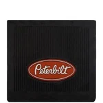 14 X 16 Inch Black Rubber Peterbilt Logo Mud Flap. Fixed Price $55.00.