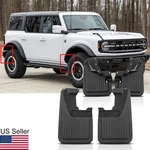 4pcs Front Rear Black Mud Flaps Splash Guards Fender For Ford Bronco 2021-2024. Fixed Price $59.99.