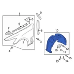 For Kia Stinger 2018-2023 86812j5010 Front Right Fender Splash Shield. Fixed Price $153.31.