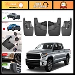 Mud Flaps Splash Guards For Toyota Tundra 2007-2021, 4pcs Front & Rear, No Fende. Fixed Price $94.34.