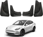4 Tesla Model Y Mud Flaps Splash Guards Winter Vehicle Protection No Drill Holes. Fixed Price $12.15.