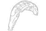 Genuine Nissan Wheelhouse Liner 76748-6ma0a. Fixed Price $153.48.