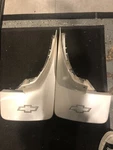 Oem 14-18 Chevy Silverado Rear Molded Splash Guard Mud Flaps White Color Matched. Fixed Price $142.50.