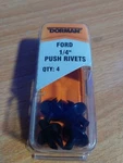(qty 4) Dorman 961-016d Splash Shield 1/4" Push Rivets Ford Lincoln Mercury. Fixed Price $15.99.