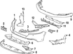 Genuine Honda Bumper Cover Reinforcement 71175-30a-a00. Fixed Price $78.35.
