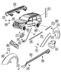 Genuine Mopar Fender Applique Bracket Right 55157436ac. Fixed Price $24.66.
