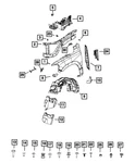 Genuine Mopar Wheelhouse Shield Right 68566964aa. Fixed Price $19.30.