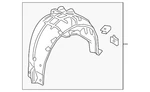 Genuine Honda Quarter Panel Splash Shield 74592-tba-a00. Fixed Price $148.66.