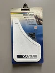 Rare Vintage Pair White With Stripe Groboski Splash Guards Original Packing Nos. Fixed Price $25.00.