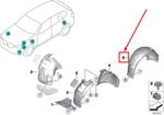 Bmw X4 G02, F98 Rear Left Wheel Housing Cover 51717443105 7443105 No Duties. Fixed Price $173.70.