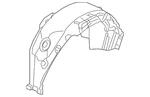Genuine Land-rover Wheelhouse Liner Lr152389. Fixed Price $240.15.