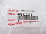 Genuine Oem Toyota 65632-02231 Driver Rear Wheel Forward Deflector 14-19 Corolla. Fixed Price $40.36.