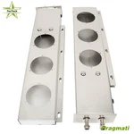 Steel Mud Flap Hanger 30" W/ Light Cutouts Spring Loaded 2 1/2 Pattern Stainless. Fixed Price $72.50.