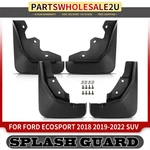 4pcs Front &rear Side Splash Guards Mud Flaps For Ford Ecosport 2018-2022 Suv. Fixed Price $29.99.