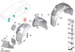 Genuine Bmw M5 F90 Cs Cover Wheel Arch Frontsection Frontright 51718060080. Fixed Price $130.65.