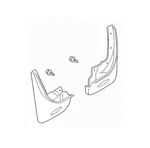 Genuine Ford Splash Guards Molded Rear Bb5z16a550bb. Fixed Price $52.95.