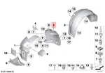 Genuine Bmw F12 640d 640dx Cover Wheel Arch Rear Section Front Left 51717224485. Fixed Price $107.14.