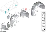 Genuine Bmw M5 F90 Cs Cover Wheel Arch Rearsection Front Right 51718060082. Fixed Price $130.65.