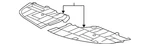 Genuine Lexus Radiator Support Splash Shield 51442-33090. Fixed Price $108.41.