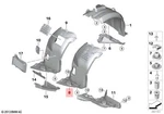 Genuine Bmw E90 E91 316i 318d 318i Cover Wheel Housing Bottom Left 51717175289. Fixed Price $86.73.