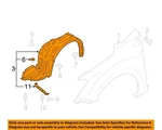 Subaru Oem 12-14 Impreza Fender Components-fender Liner 59110fj010. Fixed Price $88.37.