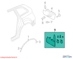 Audi Splash Guards Rear 4l0075101. Fixed Price $85.73.