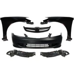 Bumper Cover Kit For 04-05 Honda Civic Front With Grille Fender Liner And. Fixed Price $344.12.
