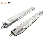 Semi Truck Stainless Steel 30" Straight Mud Flap Hanger 1 1/8 Bolt Tapered. Fixed Price $72.96.