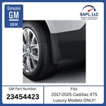 New Oem 2017-2025 Cadillac Xt5 Luxury Model Rear Splash Guards Black Gm 23454423. Fixed Price $49.95.