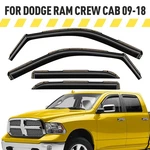 Rain Guards Vent Visors Shade For 2009-2018 Dodge Ram Crew Cab. Fixed Price $61.94.