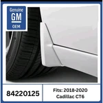 Front Splash Guards White, Tricoat 2018-2020 Cadillac Ct6 Gm# 84220125. Fixed Price $89.00.