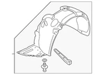 Genuine Hyundai Fender Liner 86811-3n700. Fixed Price $386.09.
