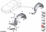 Genuine Bmw 51-77-7-191-032 Cover, Wheell Housing, Rear. Fixed Price $110.83.