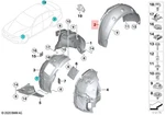 Genuine Bmw F34 318d 320d 320dx 320i Cover Wheel Housing Rear Right 51717288906. Fixed Price $110.83.