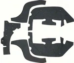 1967-69 Firebird Fender Splash Apron Set With Staples. Fixed Price $33.69.