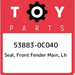 53883-0c040 Toyota Seal, Front Fender Main, Lh 538830c040, New Genuine Oem Part. Fixed Price $21.11.
