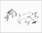 Genuine Mercedes R172 Slc Slk Cover 1726900030. Fixed Price $83.15.