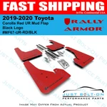Rally Armor For 2019-2020 Toyota Corolla Red Ur Mud Flap Black Logo. Fixed Price $167.20.