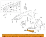 Gm Oem 16-19 Corvette Fender Components-lower Deflector 84308943. Fixed Price $90.30.