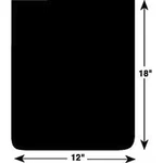 Buyers Products B1218lsp Mud Flaps, Rubber, 18 In L, 12 W, 1/4 Thick,. Fixed Price $17.85.