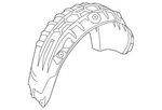 Genuine Audi Quarter Panel Splash Shield 83a-810-171-e. Fixed Price $176.40.