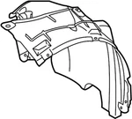 Genuine Infiniti Rear Fender Liner 63842-jl00a. Fixed Price $105.29.