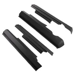 4pcs Black Rocker Panels For Dodge Ram 1500 2009-2018 Crew Cab. Fixed Price $62.29.