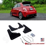 Rally Armor Ur Black Mud Flaps W/ Grey Logo For 2012-2018 Fiat 500 Hatchback. Fixed Price $158.50.