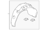 Genuine Acura Cover R Rear Fender 74551-tz5-a10. Fixed Price $119.87.