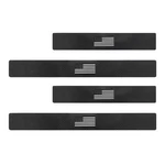4 Pcs Car Door Sill Protectors, Scratch Carbon American Flag Entry Edge .... Fixed Price $35.35.