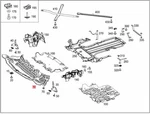 Genuine Mercedes A205 C205 Cover Engine Comp. Lower Bottom Front 2055202400. Fixed Price $116.08.