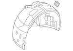 Genuine Audi Fender Liner 8w6-821-171-c. Fixed Price $193.76.